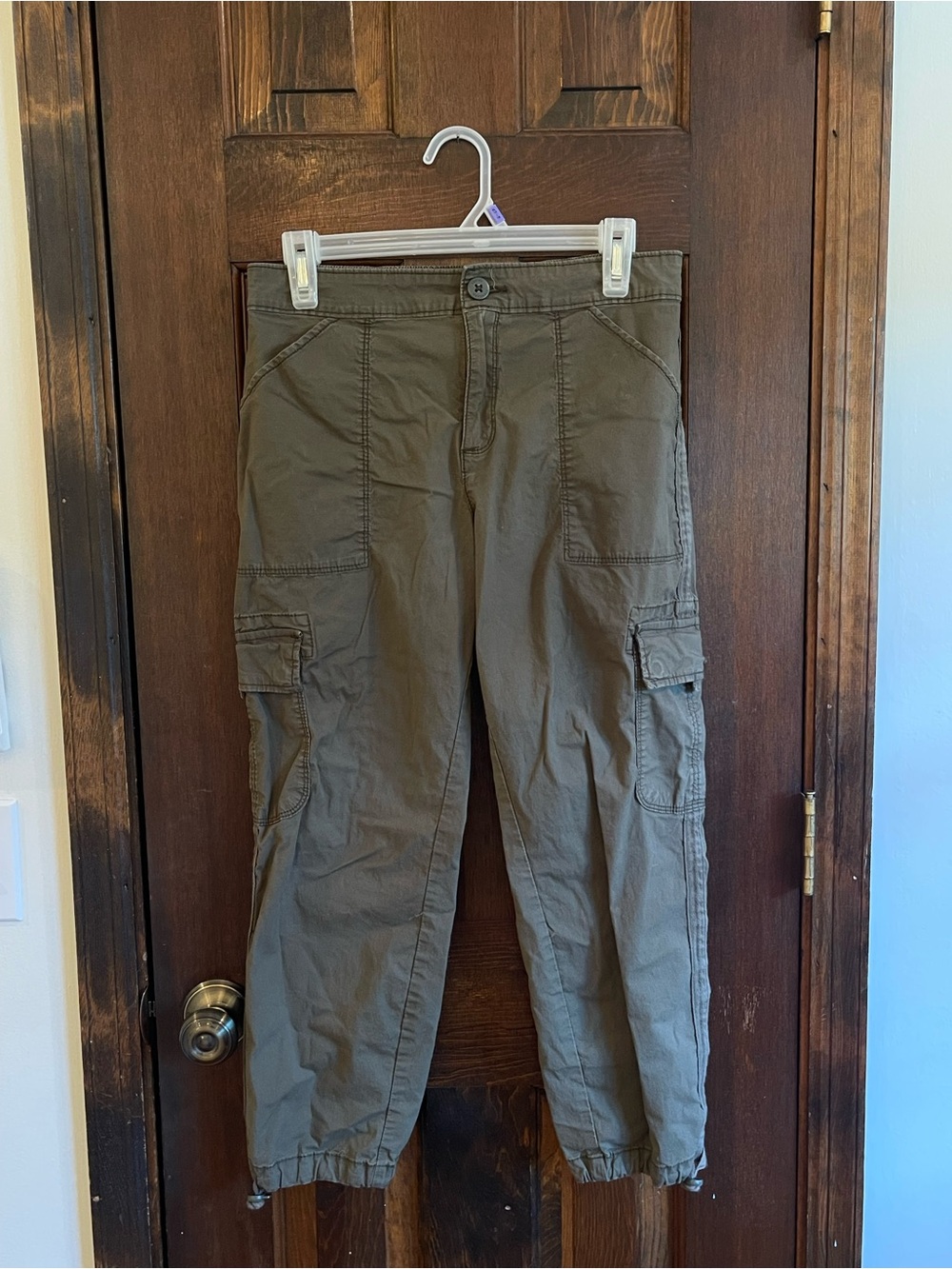 Social Standard by Sanctuary Cargo Jogger Pants Olive Green Size Small